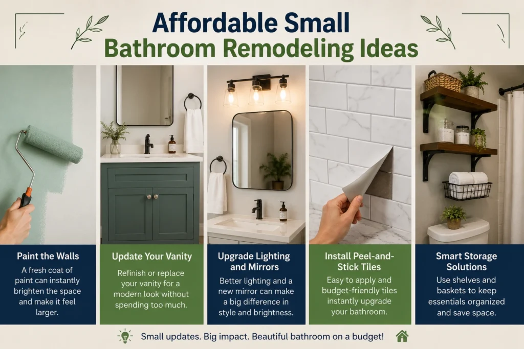 Affordable Small Bathroom Remodeling Ideas