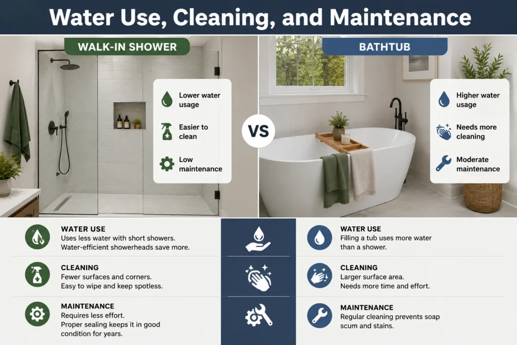 Water Use, Cleaning, and Maintenance